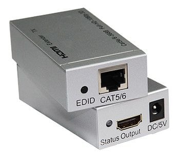 PremiumCord HDMI extender na 60 m cez jeden kábel Cat5e / Cat6 khext60-1